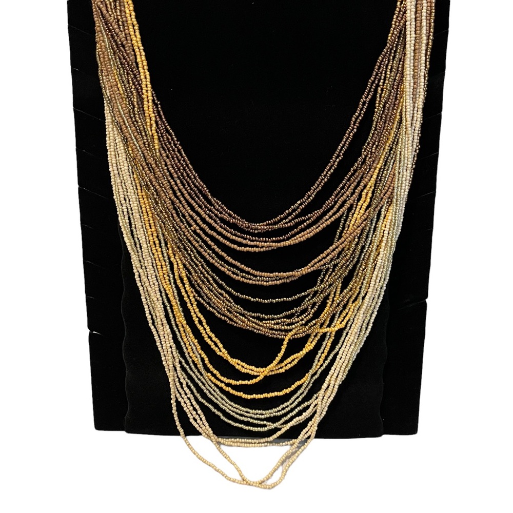 Olivia Welles Layered Beaded Statement Necklace - image 3